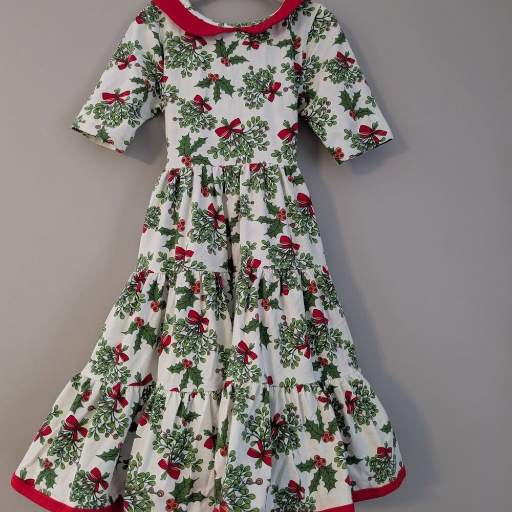 Eleanor Rose Christmas lap dress 5/6T VGUC